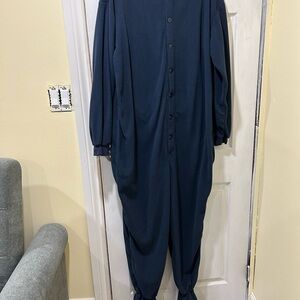 Men's Navy Pajama Onesie